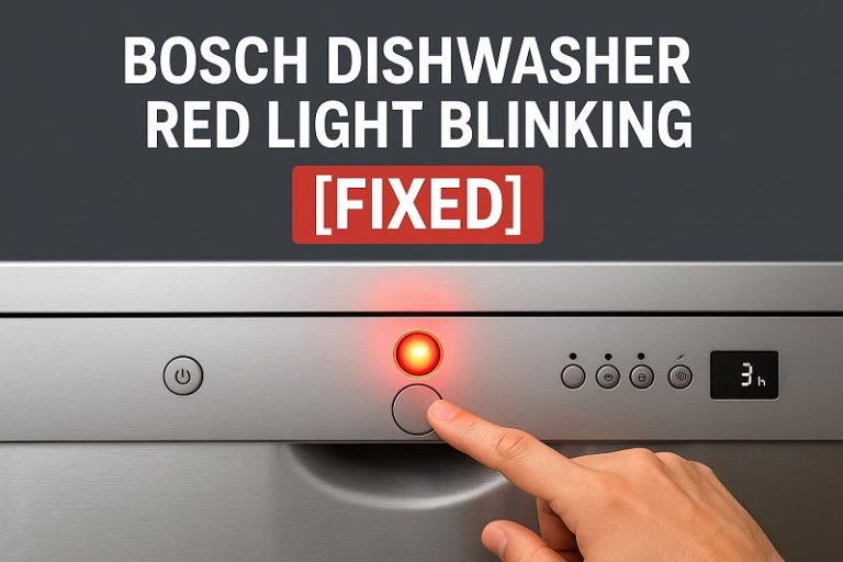 Bosch Dishwasher Red Light Blinking