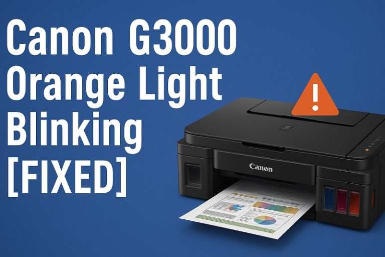 Canon G300 Orange Light Blinking