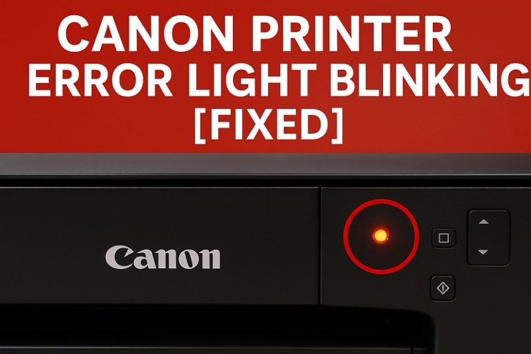 Canon Printer Error Light Blinking