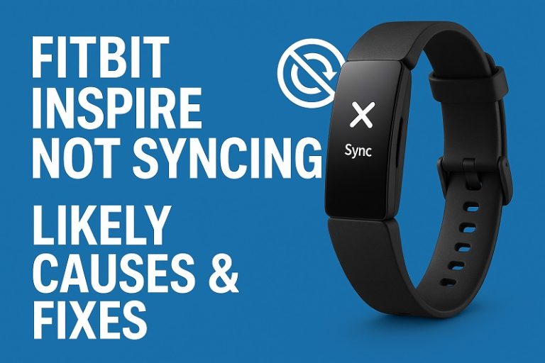 Fitbit Inspire Not Syncing
