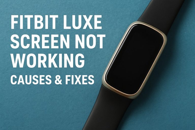 Fitbit Luxe Screen Not Working