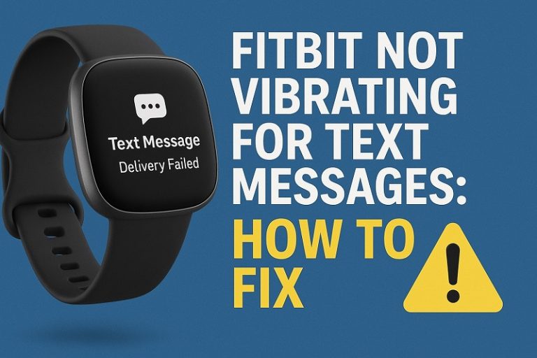 Fitbit Not Vibrating for Text Messages