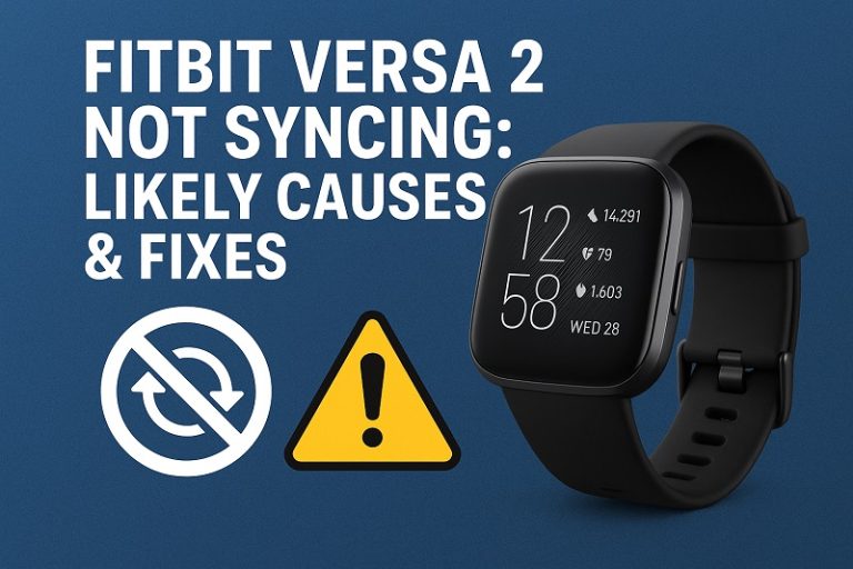 Fitbit Versa 2 Not Syncing