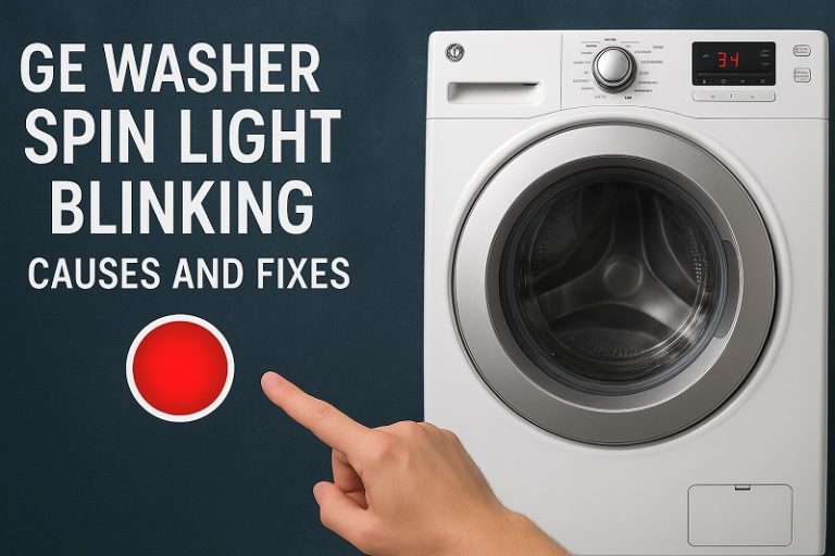 GE Washer Spin Light Blinking