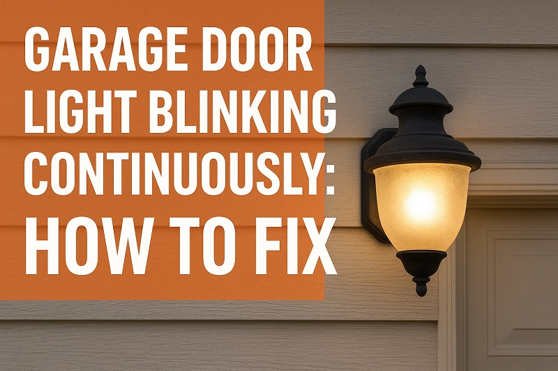 Garage Door Light Blinking Continuously