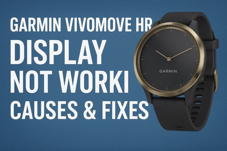 Garmin Vivomove HR Display Not Working