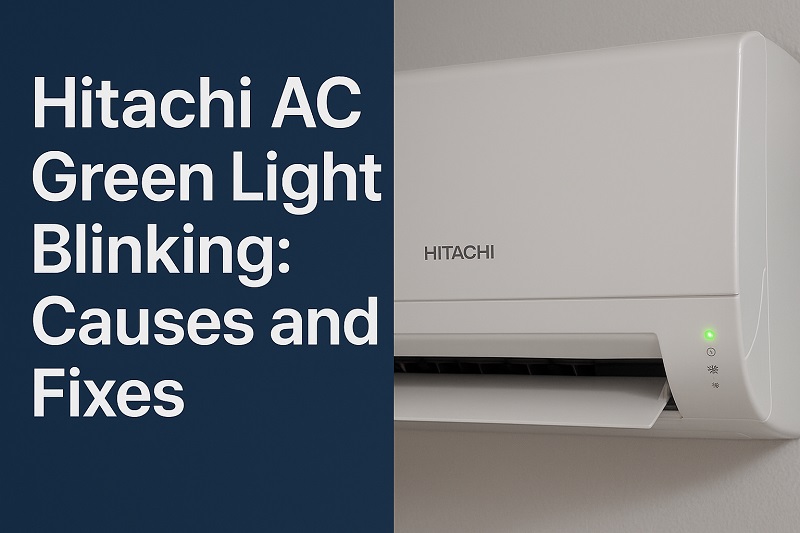 Hitachi AC Green Light Blinking