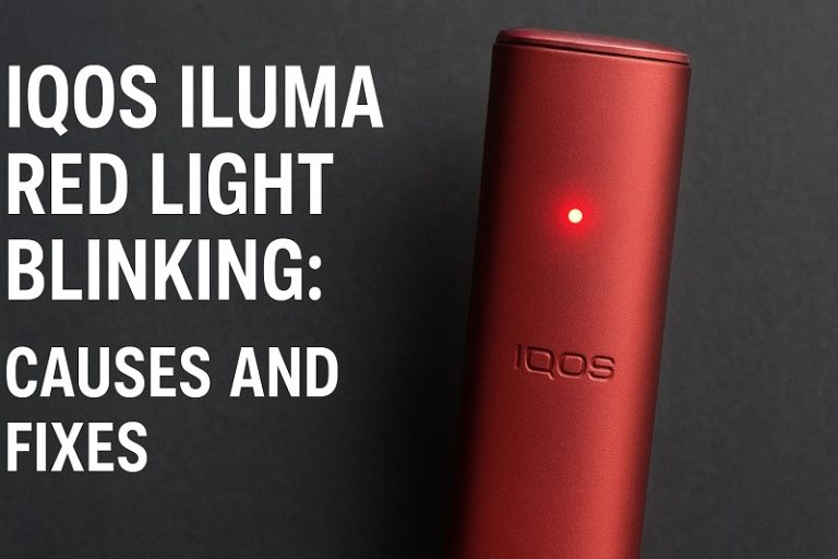 Iqos Iluma Red Light Blinking