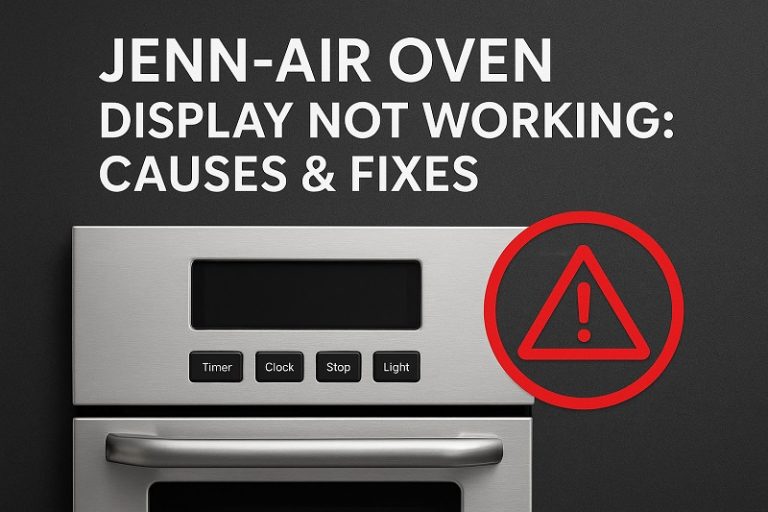Jenn Air Oven Display Not Working