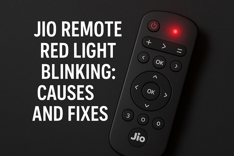 Jio Remote Red Light Blinking