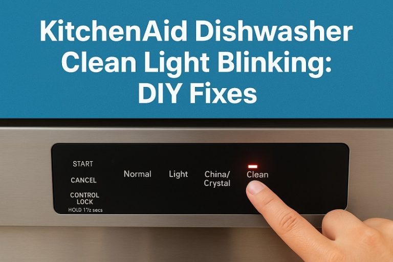 Kitchenaid Dishwasher Clean Light Blinking