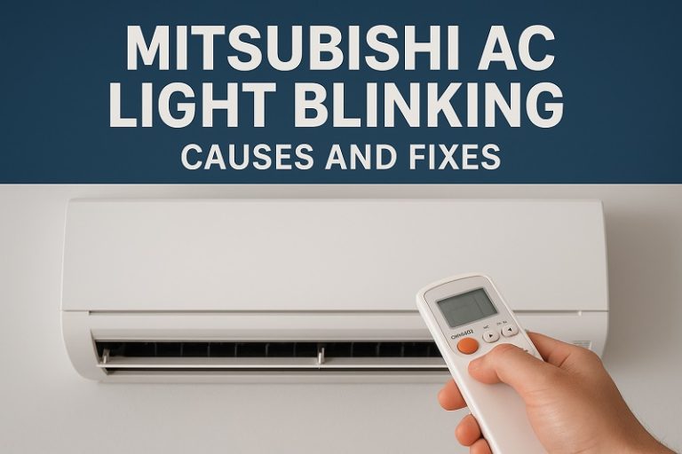 Mitsubishi AC Light Blinking