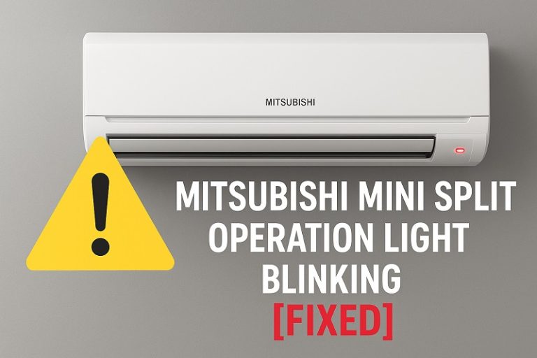 Mitsubishi Mini Split Operation Light Blinking