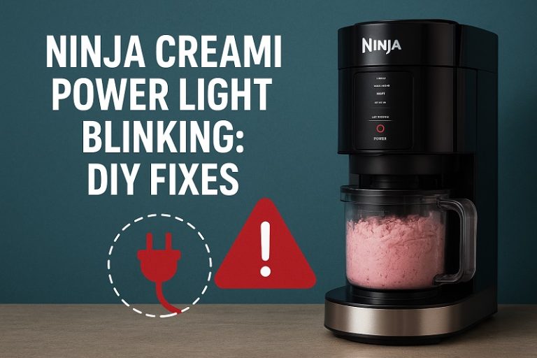 Ninja Creami Power Light Blinking