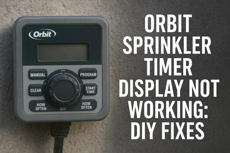 Orbit Sprinkler Timer Display Not Working