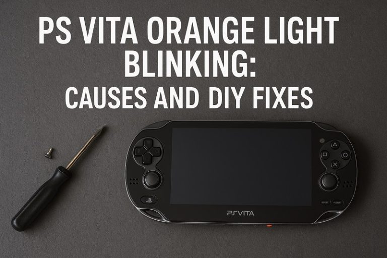 PS Vita Orange Light Blinking