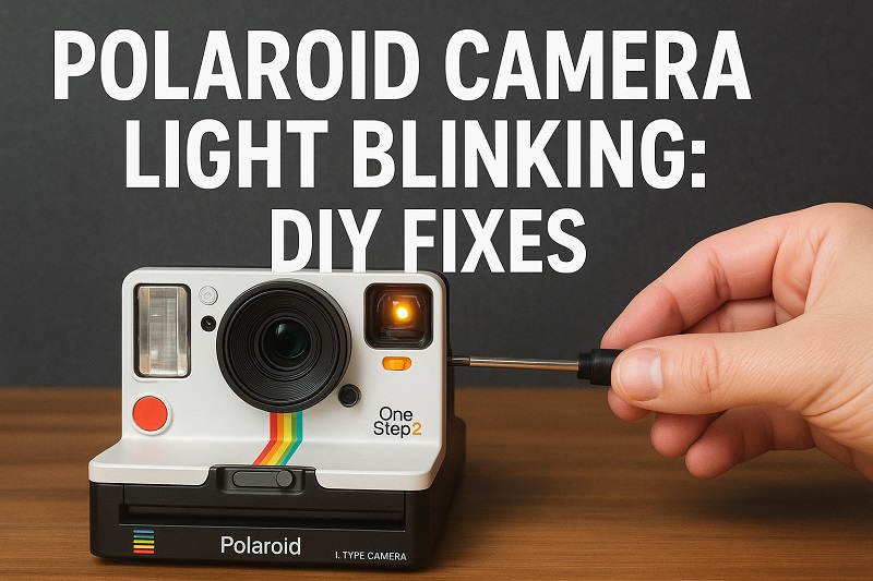 Polaroid Camera Light Blinking