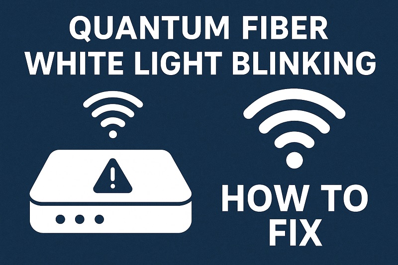 Quantum Fiber White Light Blinking