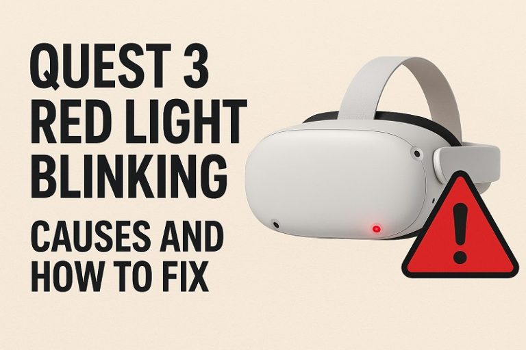 Quest 3 Red Light Blinking: Causes and How to Fix - Gear Probe