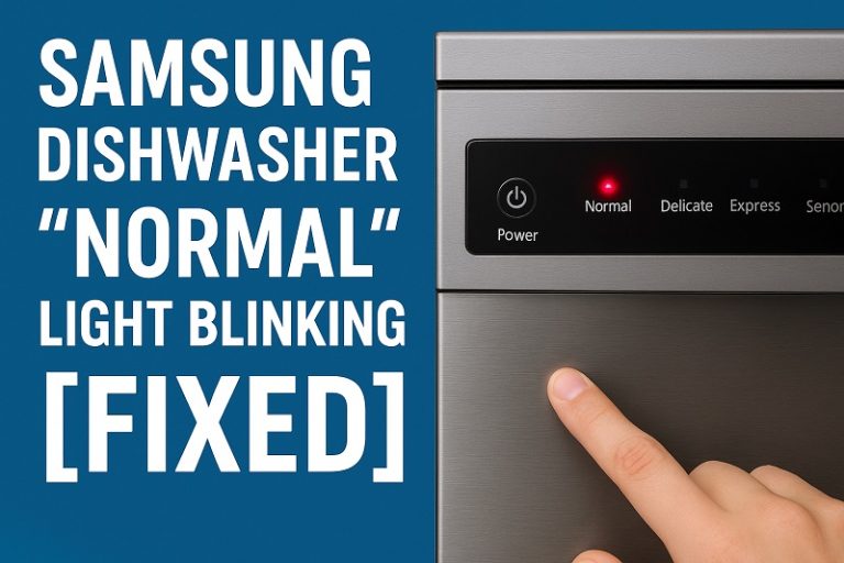 Samsung Dishwasher Normal Light Blinking