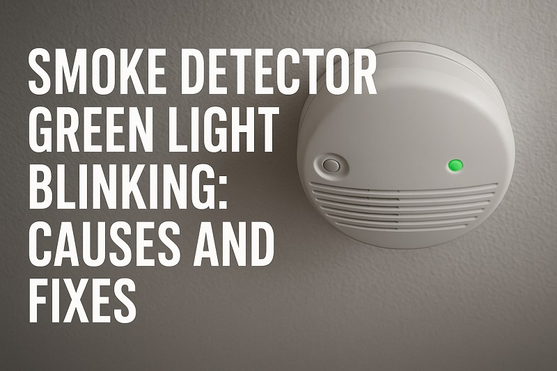 Smoke Detector Green Light Blinking