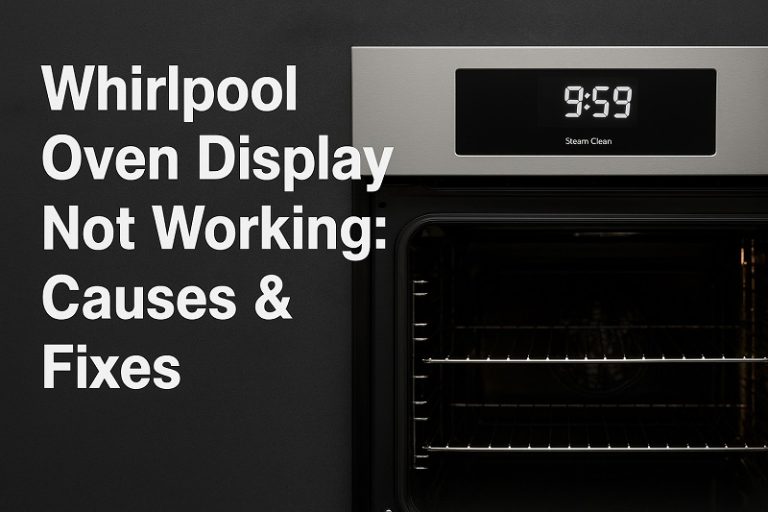 Whirlpool Oven Display Not Working