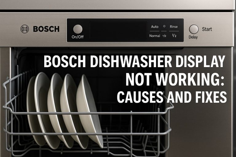 bosch dishwasher display not working