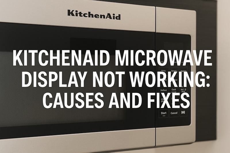 kitchenaid microwave display not working