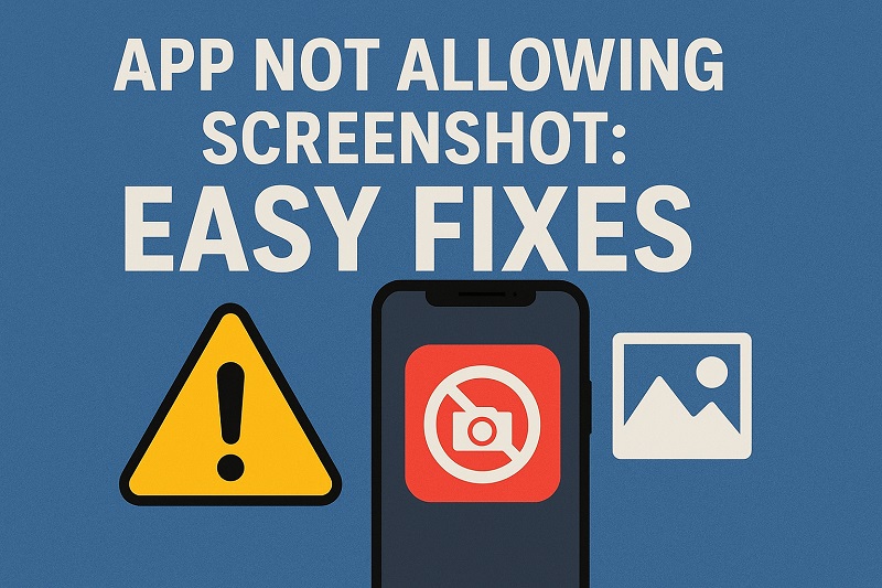 App Not Allowing Screenshot