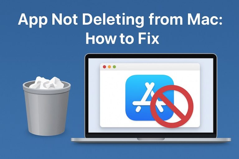 App Not Deleting from Mac