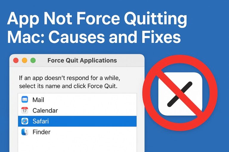App Not Force Quitting Mac