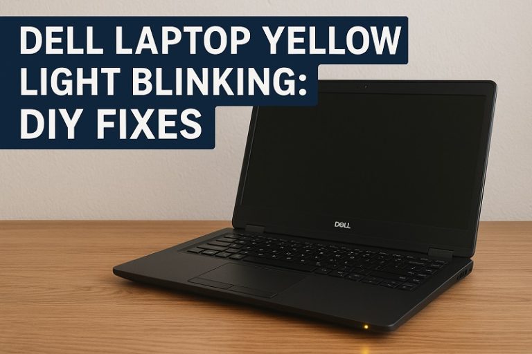 Dell Laptop Yellow Light Blinking