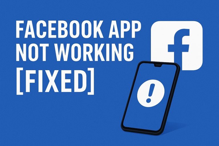 Facebook App Not Working