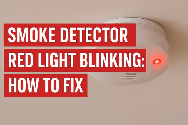 Smoke Detector Red Light Blinking: How to Fix - Gear Probe