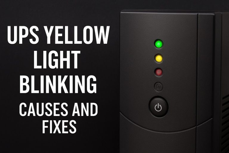UPS Yellow Light Blinking