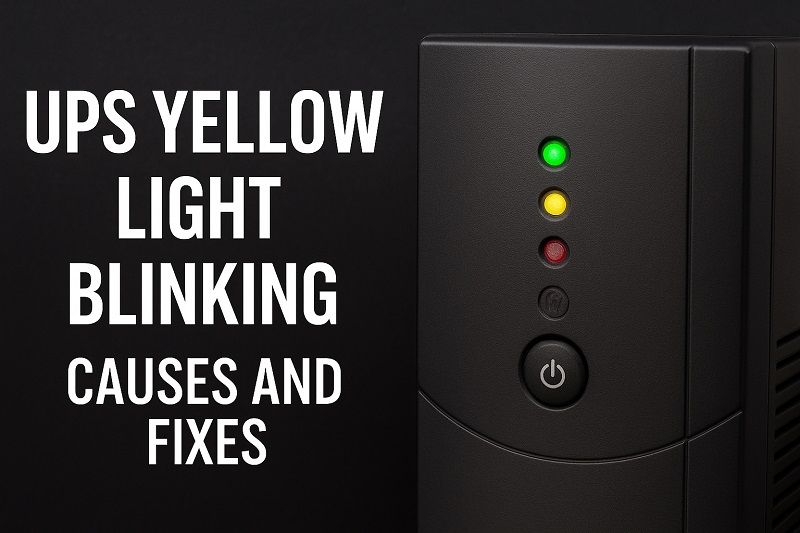 UPS Yellow Light Blinking