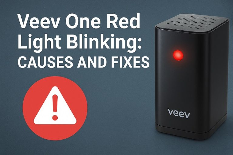 Veev One Red Light Blinking