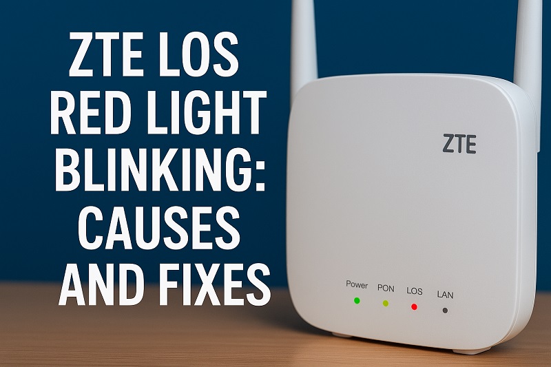 ZTE LOS Red Light Blinking