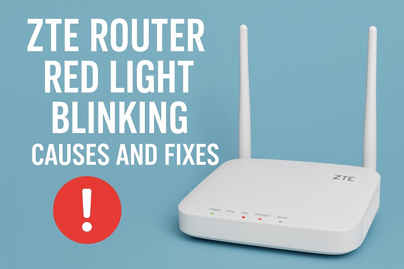 ZTE Router Red Light Blinking