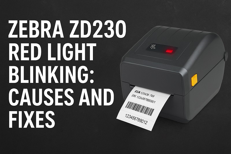 Zebra ZD230 Red Light Blinking