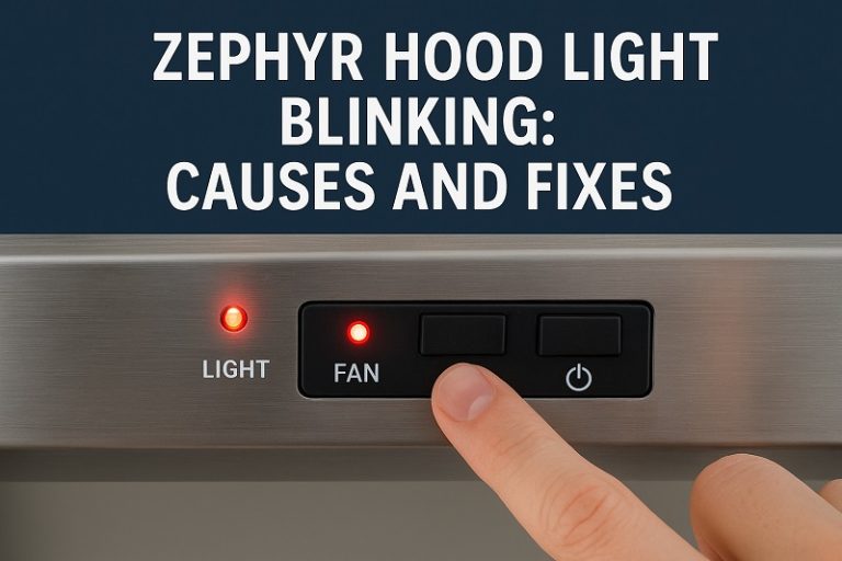 Zephyr Hood Light Blinking