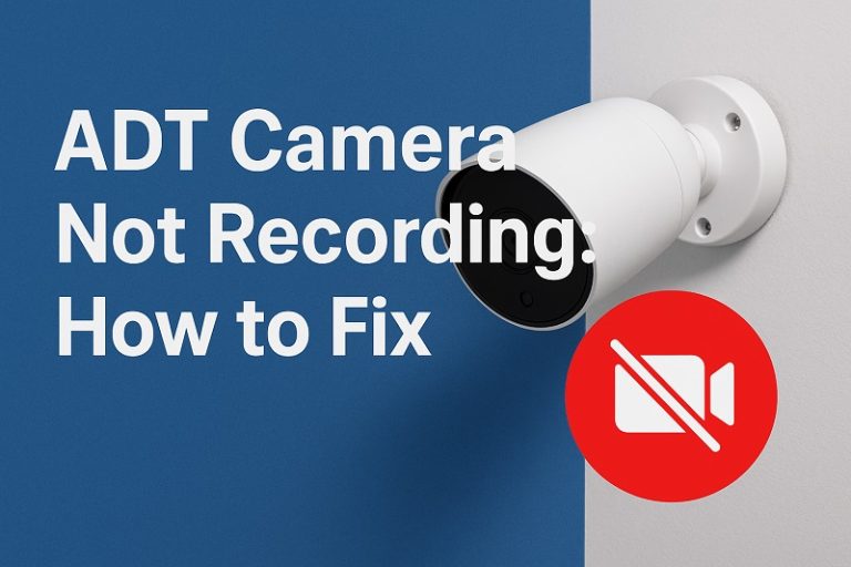 ADT Camera Not Recording