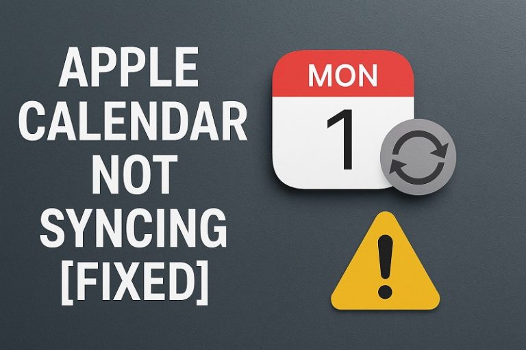 Apple Calendar Not Syncing