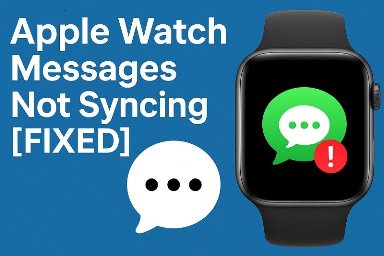 Apple Watch Messages Not Syncing
