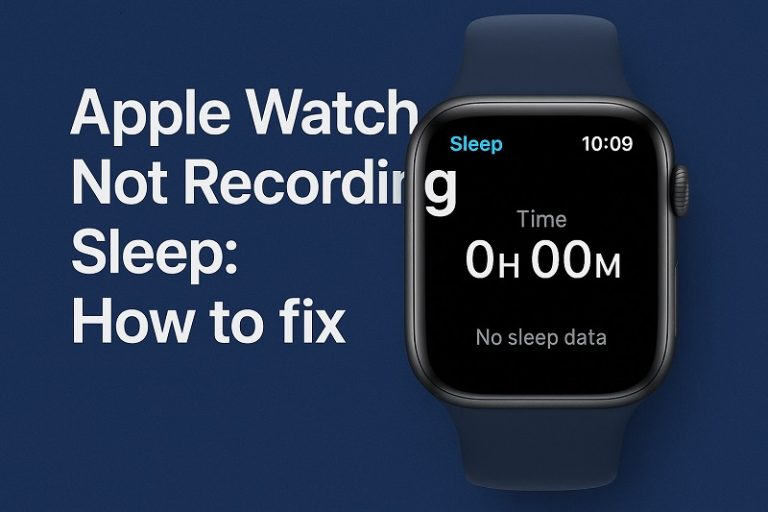 Apple Watch Not Recording Sleep
