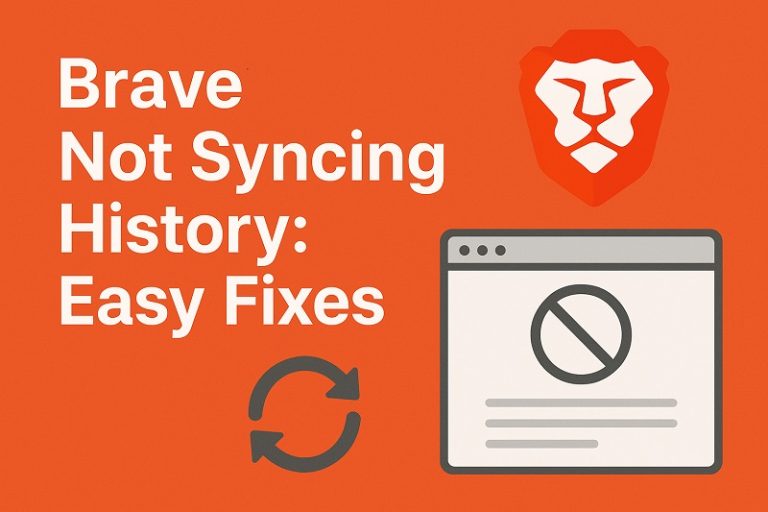 Brave Not Syncing History