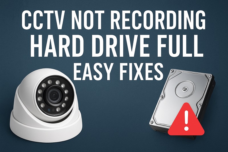 CCTV Not Recording Hard Drive Full