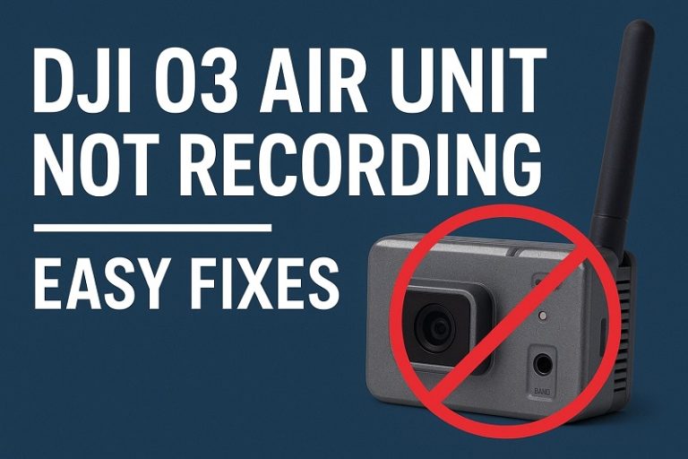DJI 03 Air Unit Not Recording