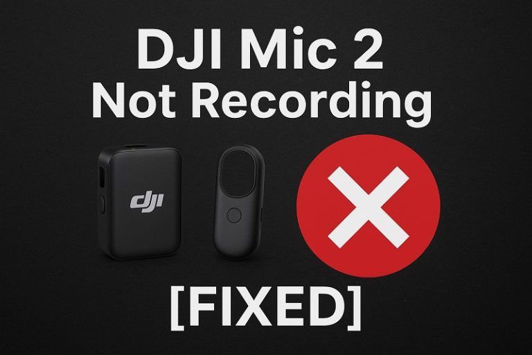 DJI Mic 2 Not Recording