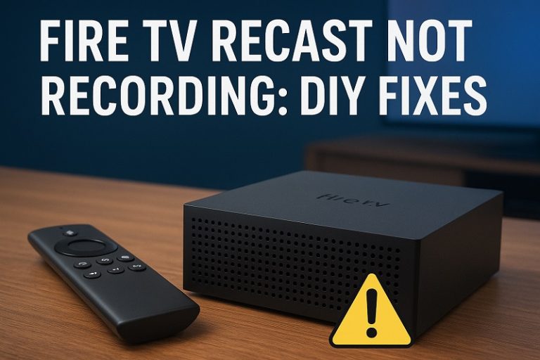 Fire TV Recast Not Recording